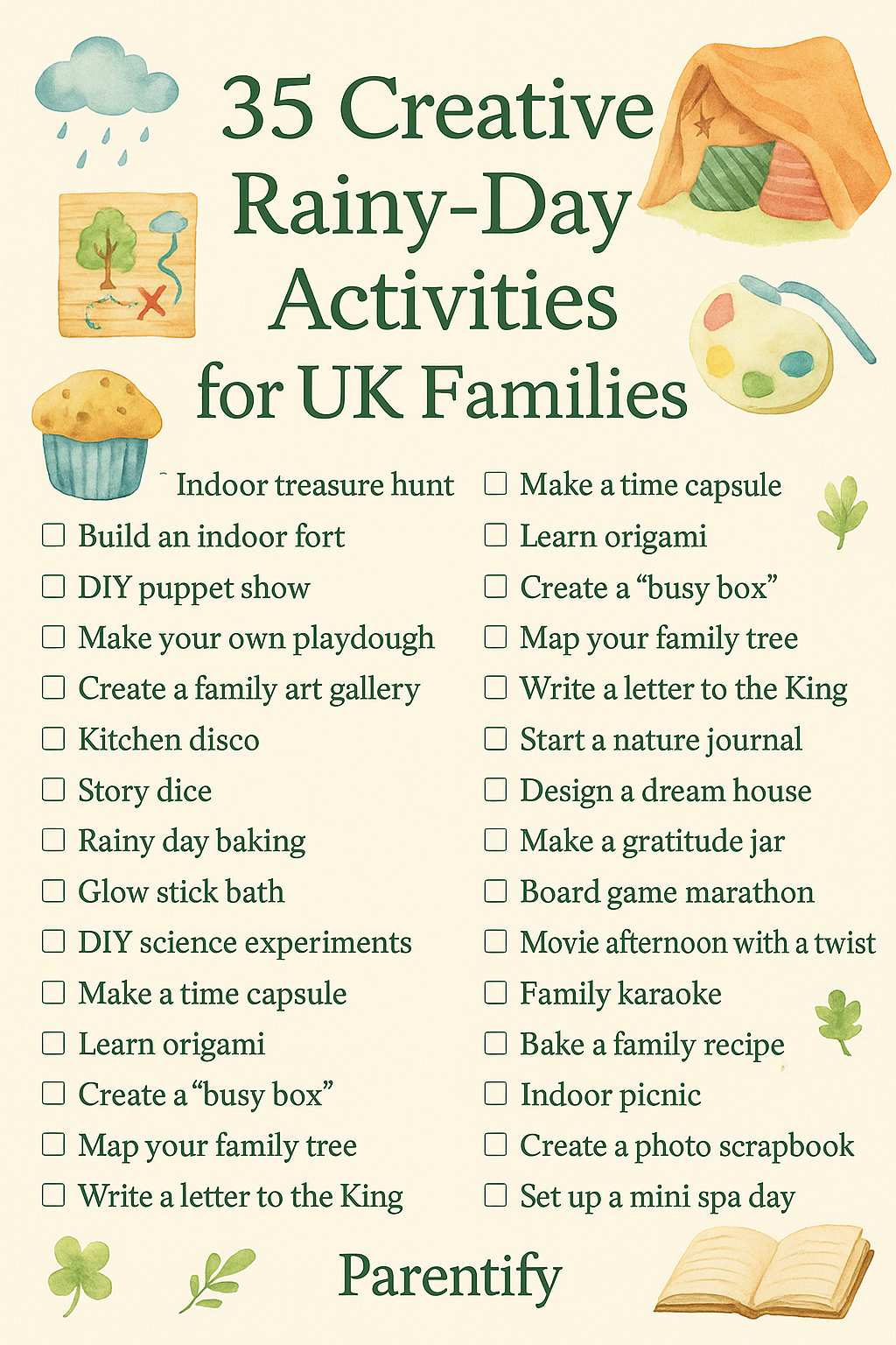 35 rainy day activities for UK families